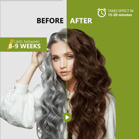 Pryvpix dark brown color result on hair with natural look.