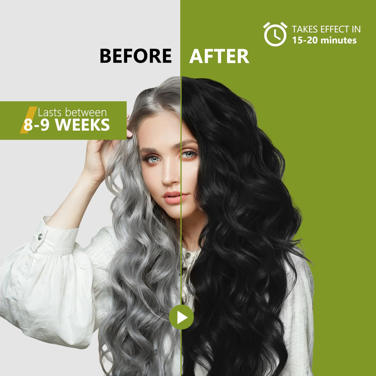 Prypvix hair after color displays shine and soft texture.