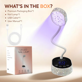 PRYZUNA UV LED Nail Lamp Diamond travel-friendly cordless design