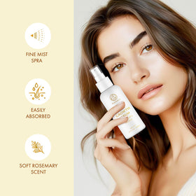 Rice water ingredient highlight in Psalmonica bottle for follicle vitality.