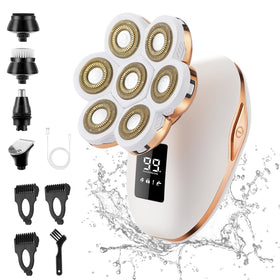 Psmicor 7D blades contour-shave across arms, legs, bikini with smooth glide