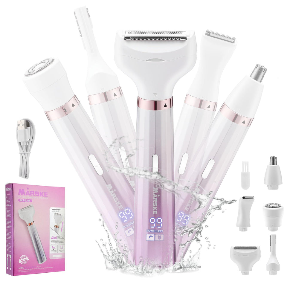 Psmicor electric razor with double-sided head for precise grooming