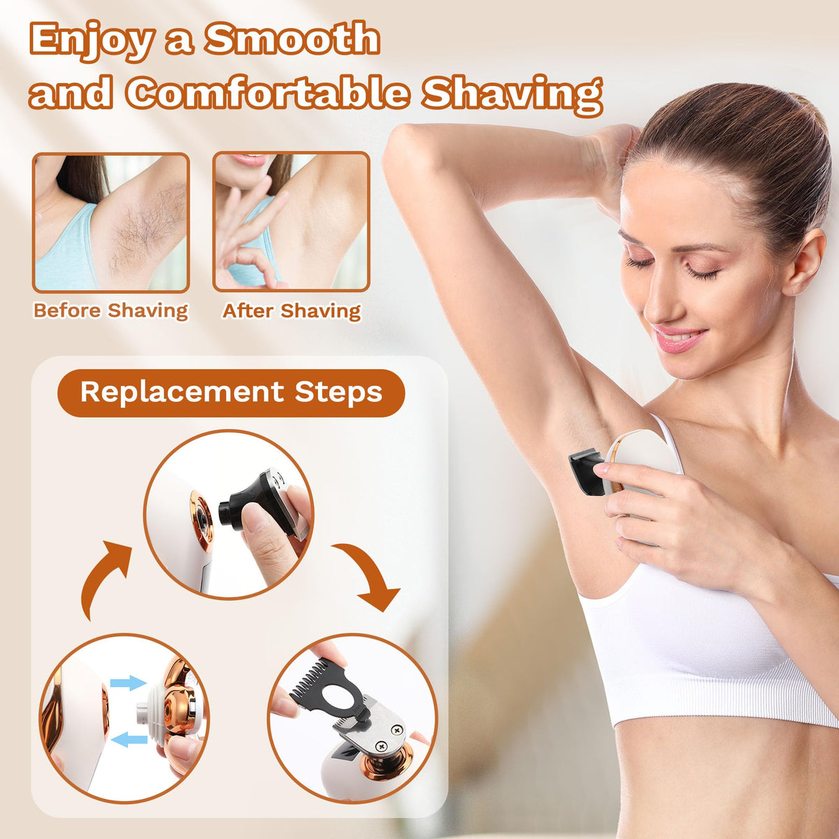 Psmicor Nose & Ear trimmer head for quick facial detailing