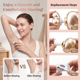 PSmicor packaging contents reveal a complete self-care razor kit.