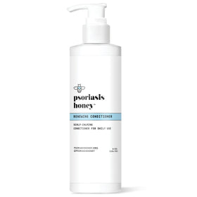 PSORIASIS HONEY Renewing Conditioner bottle with hydrating formula for dry scalp relief.