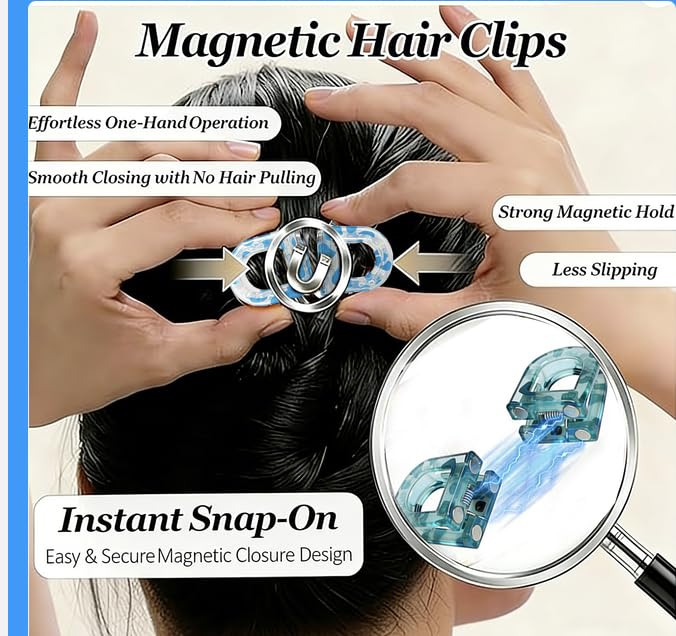 PT.zaowu magnetic bow clip decorative—perfect for office or event-ready looks.