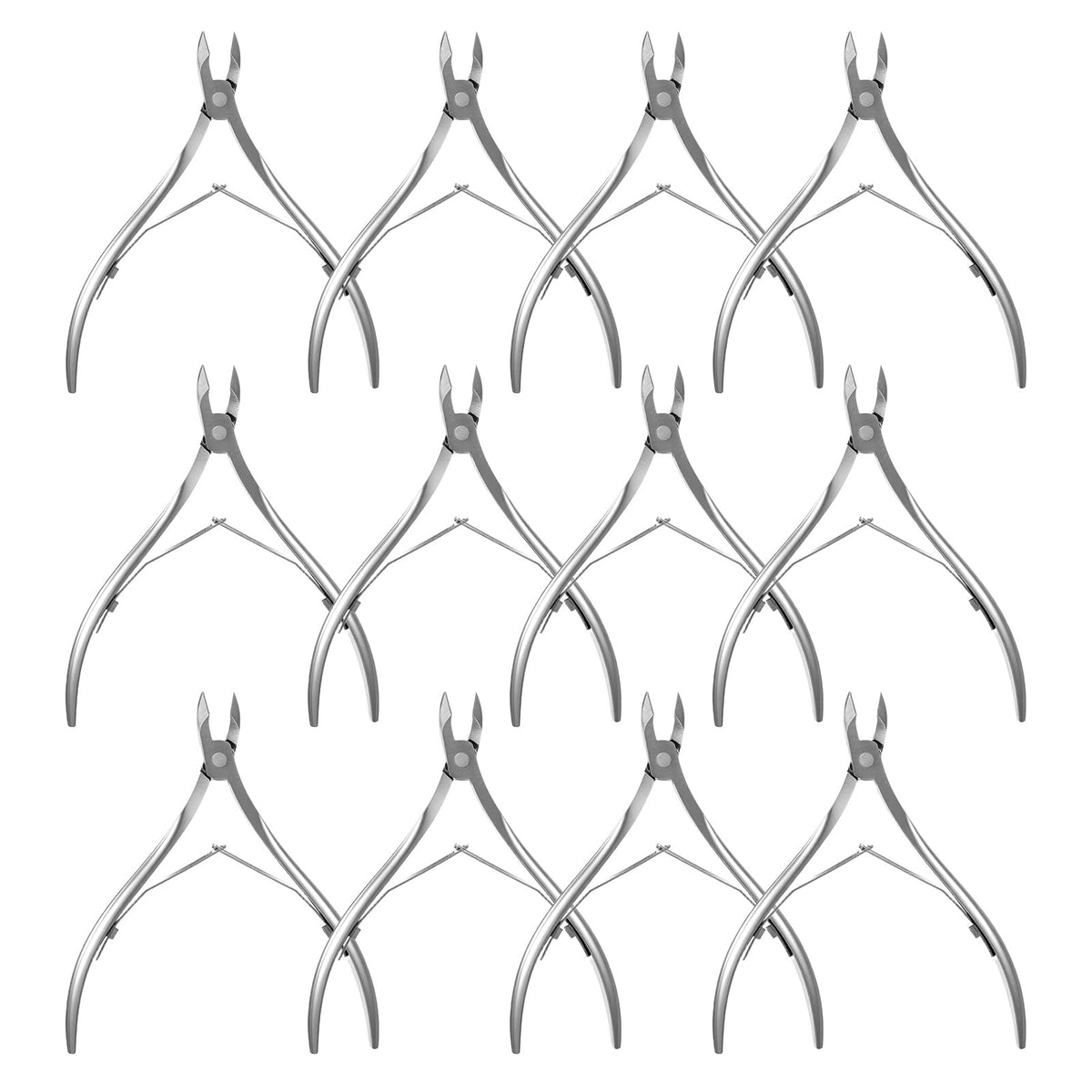 Ptwola 12-pack dead skin scissors for precise trimming at home.