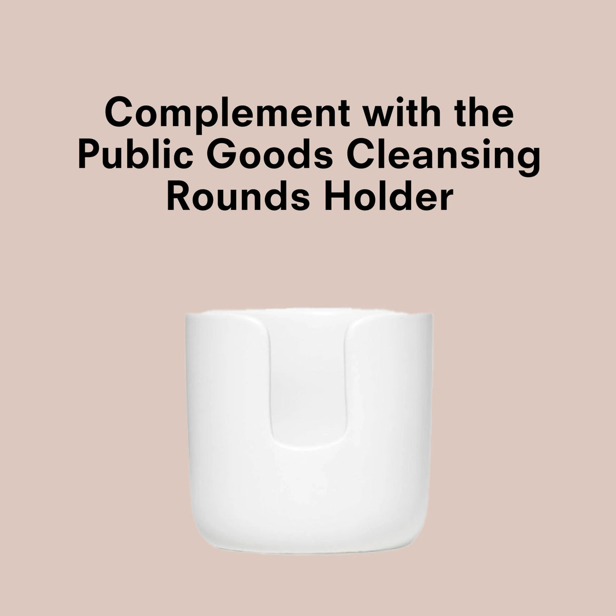 Public Goods cleansing rounds inside the 100 percent cotton mesh wash bag