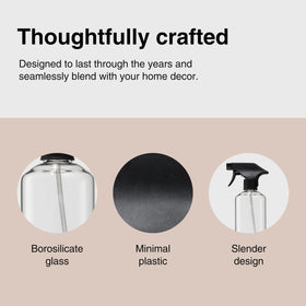 Public Goods durable spray top provides smooth, precise mist