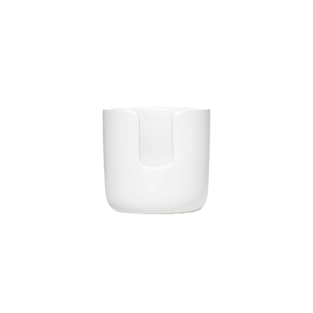 Public Goods ceramic cleansing rounds holder keeps cotton rounds neatly organized and accessible.