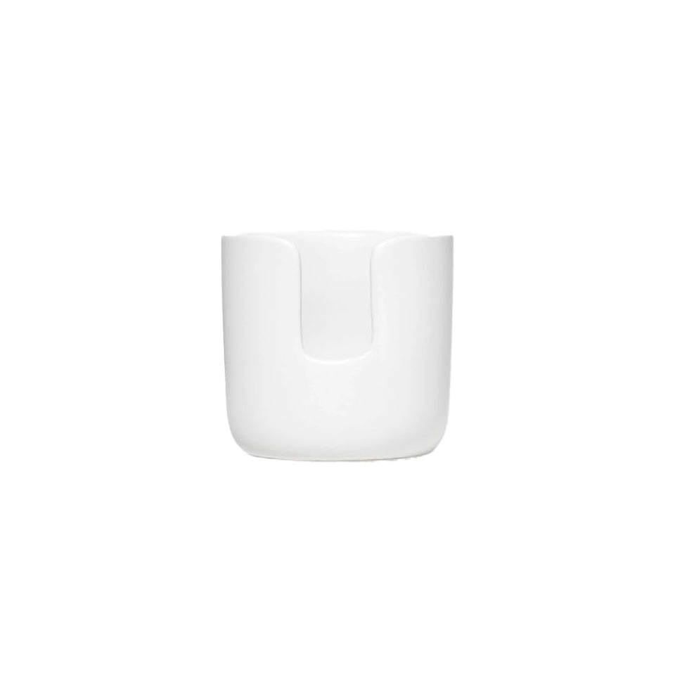 Public Goods ceramic cleansing rounds holder keeps cotton rounds neatly organized and accessible.