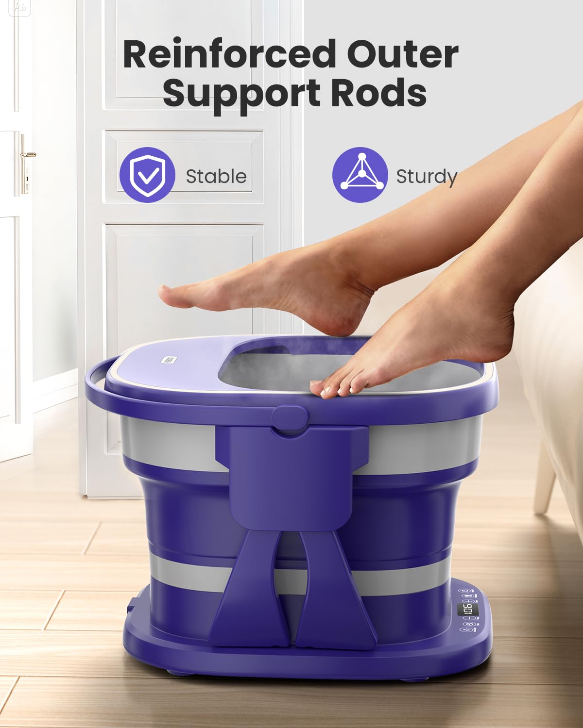 Puboo 16 motorized rollers deliver deep kneading at home.