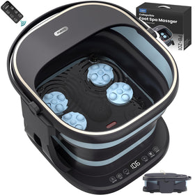 Puboo Collapsible Foot Spa Massager, assembled for immediate at-home relaxation with a soothing soak