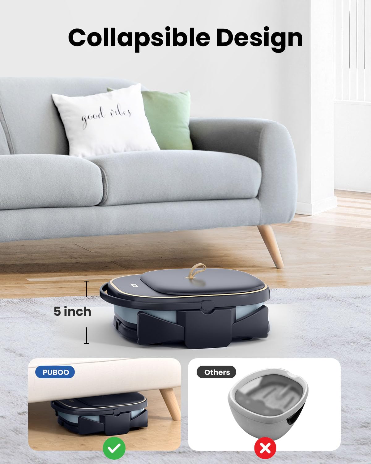 Puboo Foot Spa with 16 motorized rollers delivering deep kneading relief
