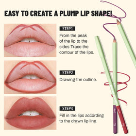Pudaier matte velvet finish creates crisp lip outlines