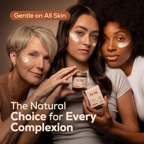 PUDL face-and-body balm applied on skin shows broad suitability