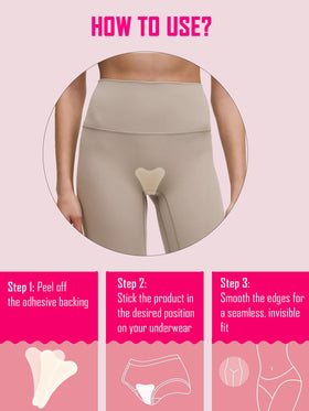 Puerfe Camel Toe Concealer soft breathable pads keep you comfortable all day.