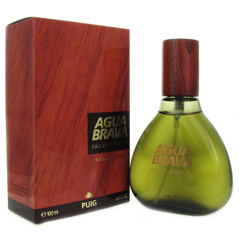 Puig Agua Brava bottle front, fresh masculine fragrance.