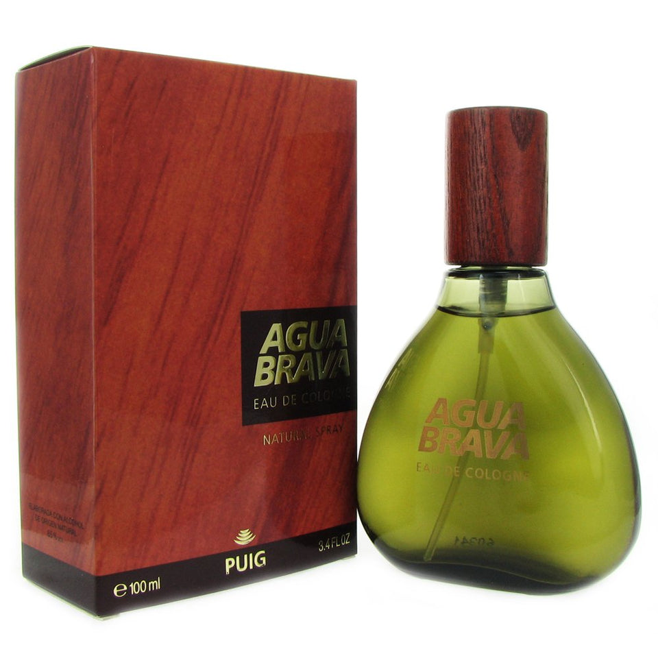 Puig Agua Brava bottle front, fresh masculine fragrance.