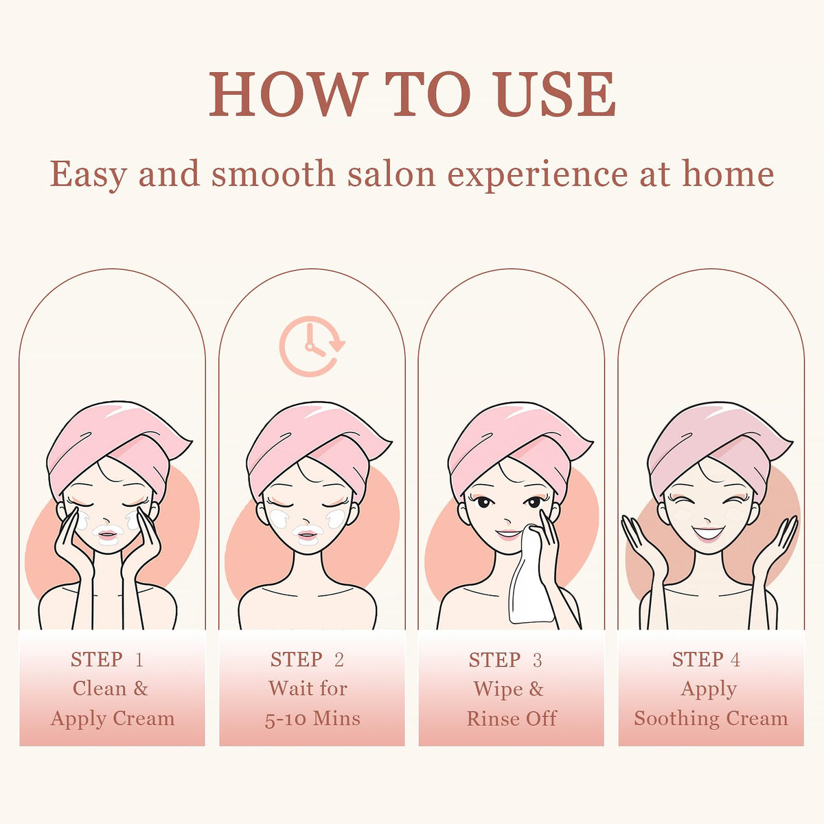 PUILOG beveled tube tip fits facial contours for mess-free use