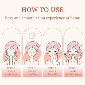 PUILOG beveled tube tip fits facial contours for mess-free use
