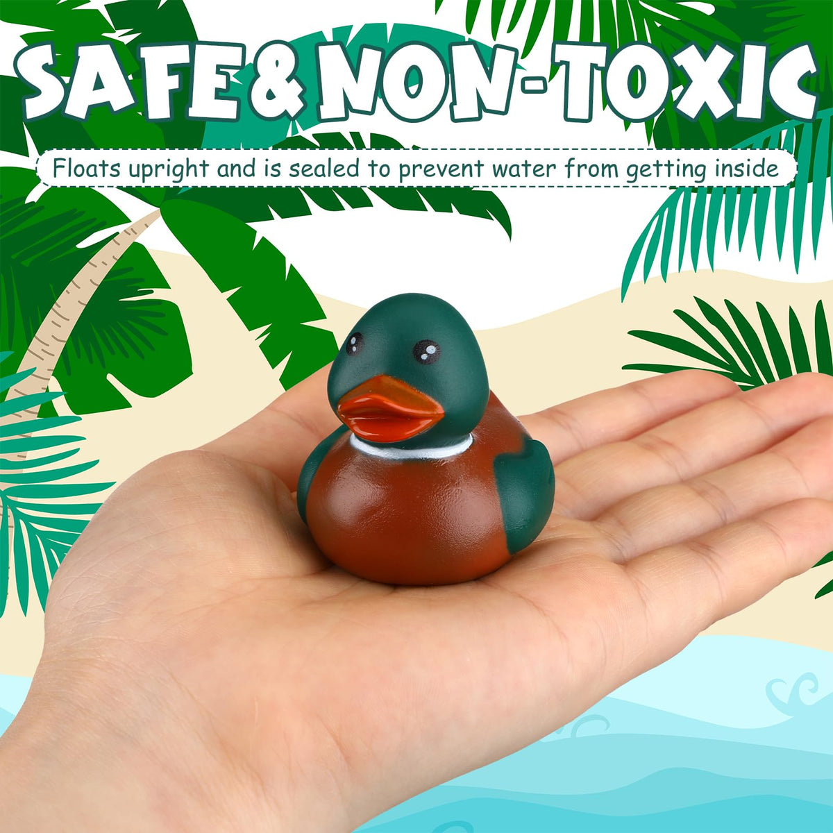 PullCrease mallard-pattern vinyl duck durable and fade resistant