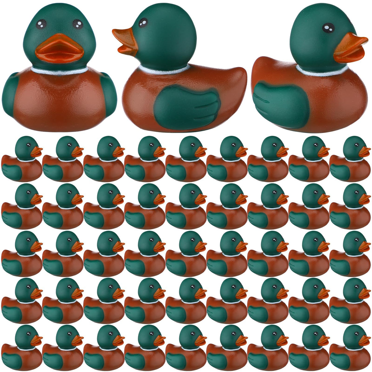 PullCrease mallard rubber duck bath 2 inch pack 24 for playful bath time