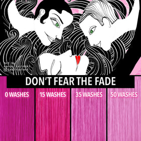 Pulp Riot Cupid after-application hair swatch with rich, even tone