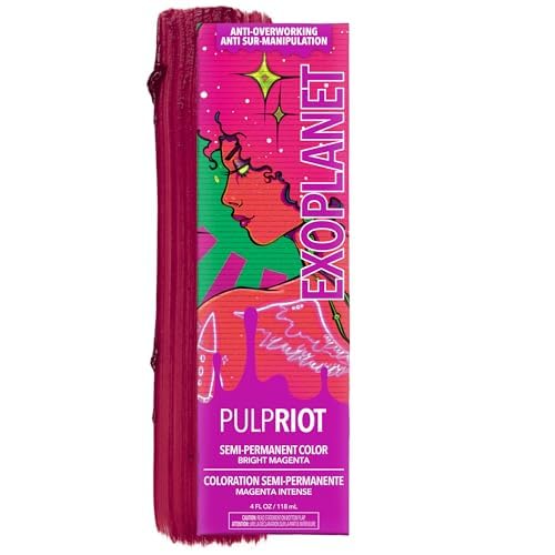 Pulp Riot Exoplanet magenta tube for easy, vibrant color application.