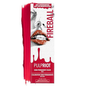 Pulp Riot Fireball tube displays bright red color for bold results.
