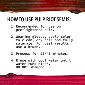 Pulp Riot Fireball mixing with shades or clear for pastel options.