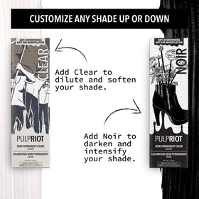 Pulp Riot Jam Violet application on dry hair for even saturation.