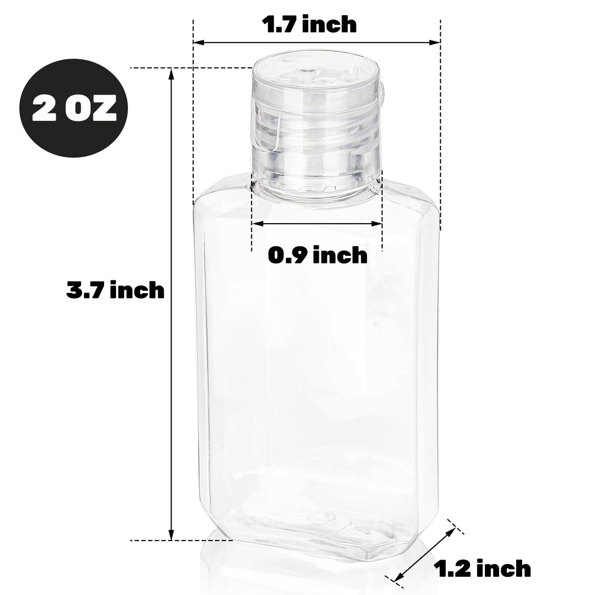 Pumtus clear PET bottles show durable, lightweight material for everyday travel.