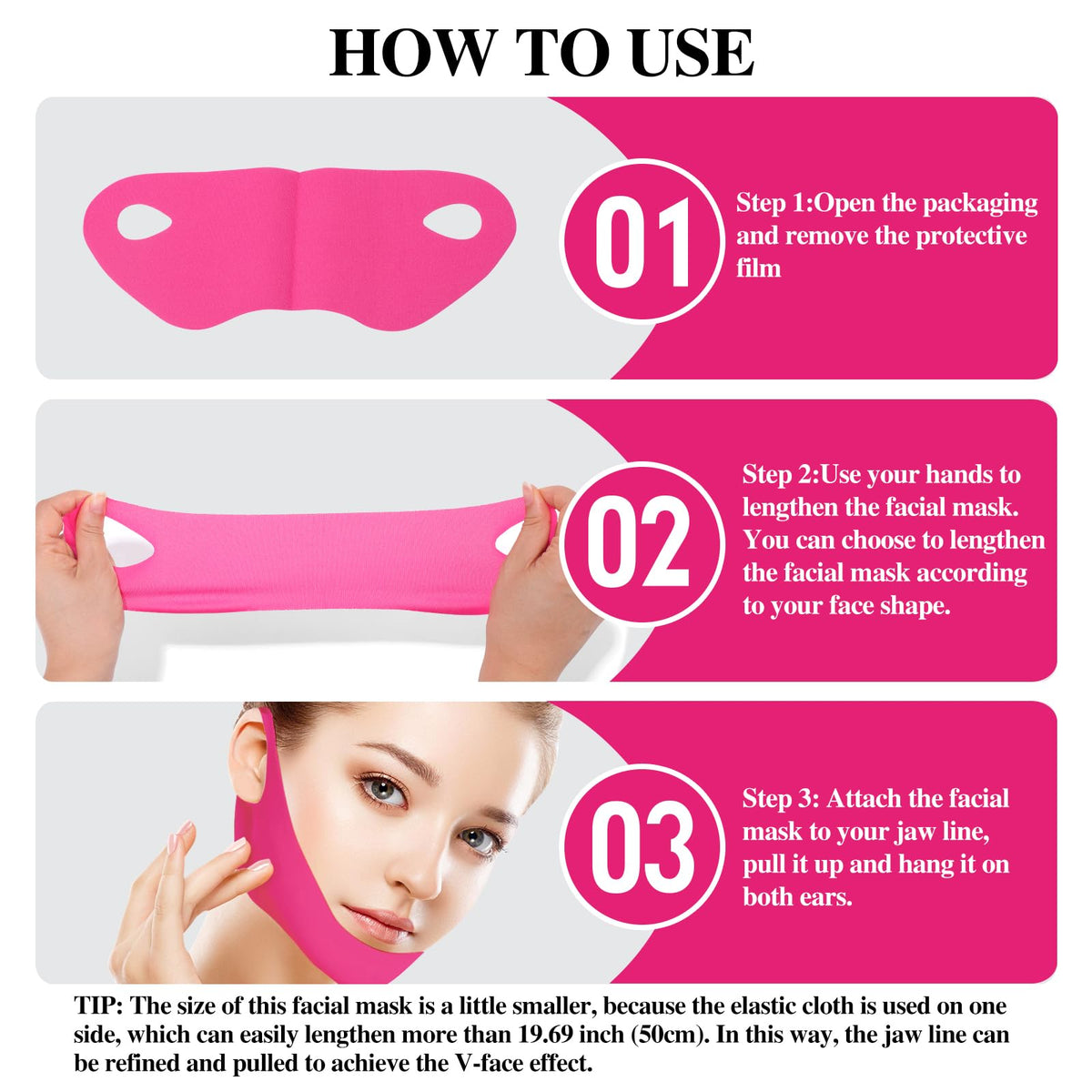 Punkten Collagen V-Line Mask hydrogel texture close-up highlighting cooling, hydrating formula.