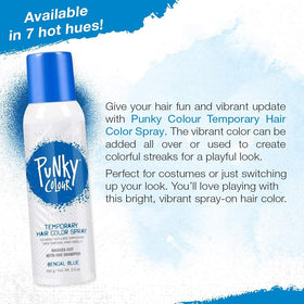 Punky Bengal Blue hands applying spray for easy use.
