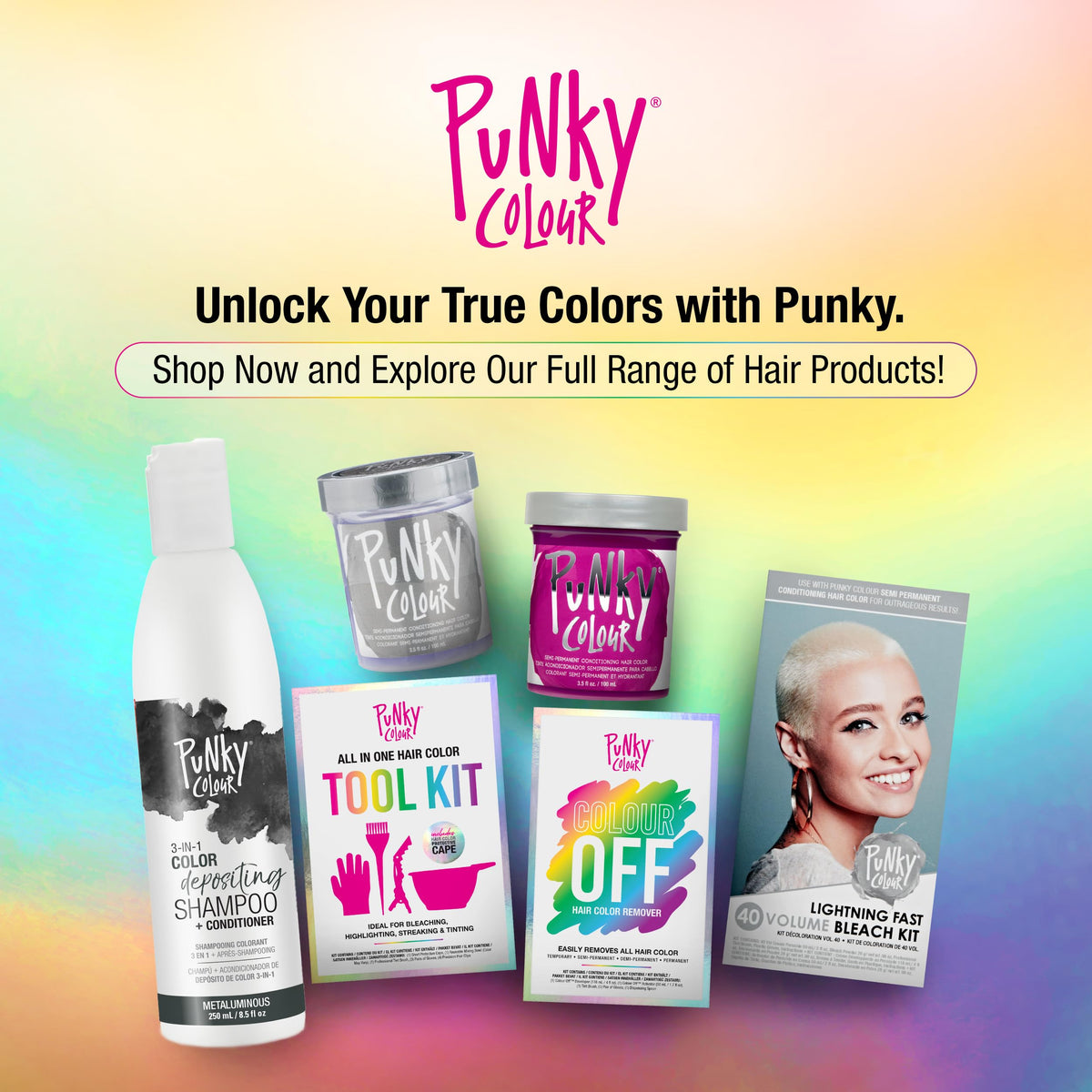 Punky Colour 3-in-1 metaluminous gloss post-use reveals radiant finish.