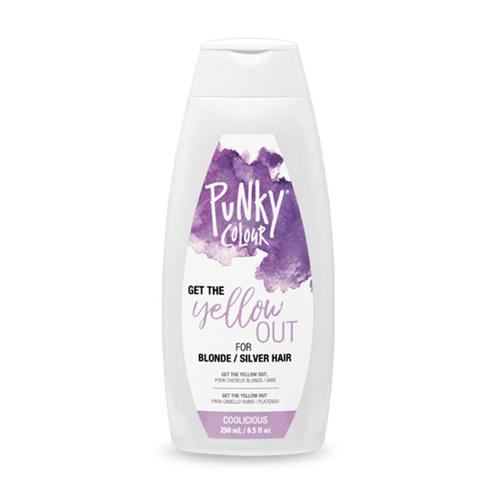 Punky Coolicious Purple Toner bottle showing 3-in-1 color depositing formula for brassy neutralization