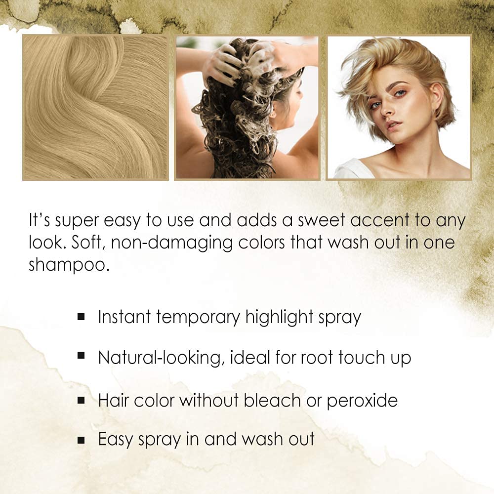 Punky color spray drying on hair in seconds without damage