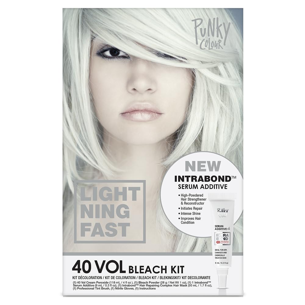 Punky Intrabond 40-Vol developer bottle for fast bleaching and even lift.