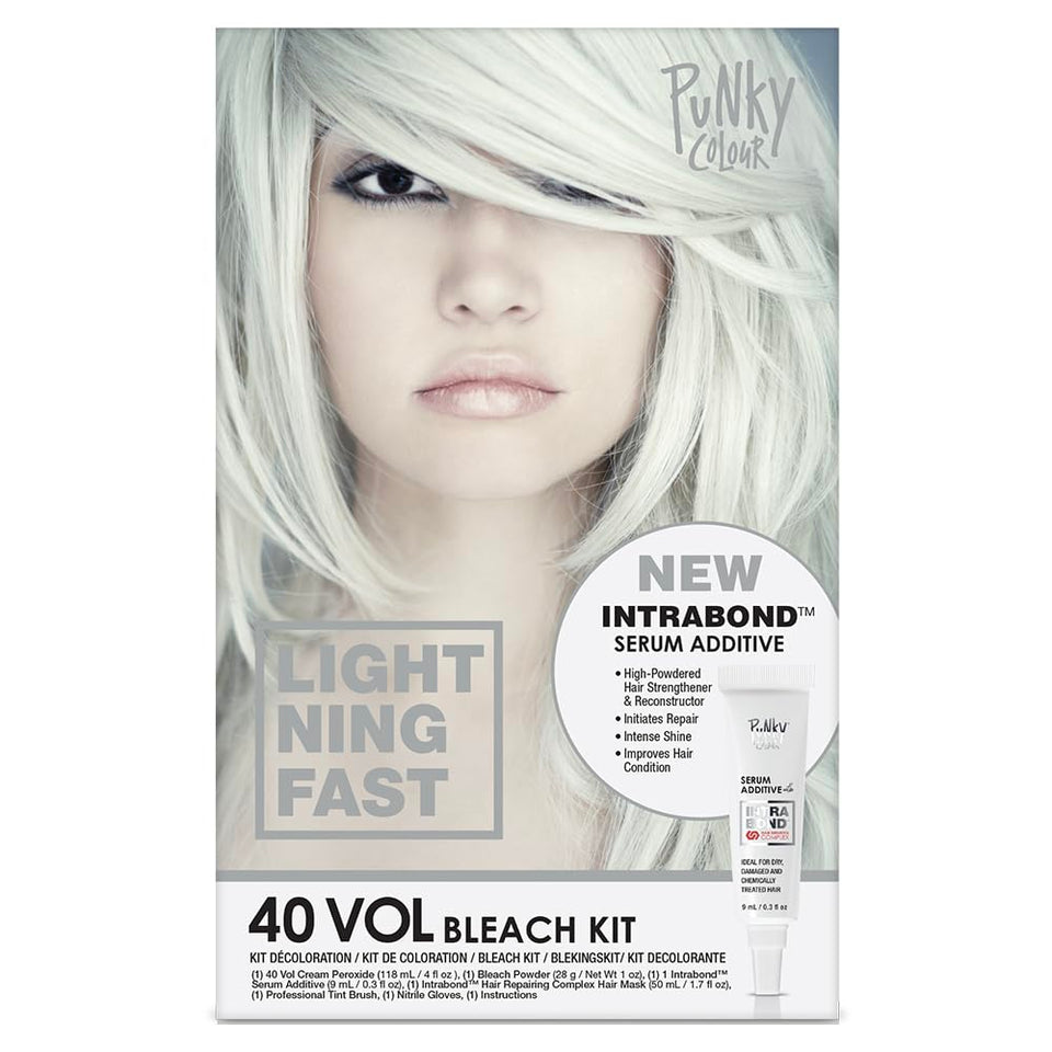 Punky Intrabond 40-Vol developer bottle for fast bleaching and even lift.