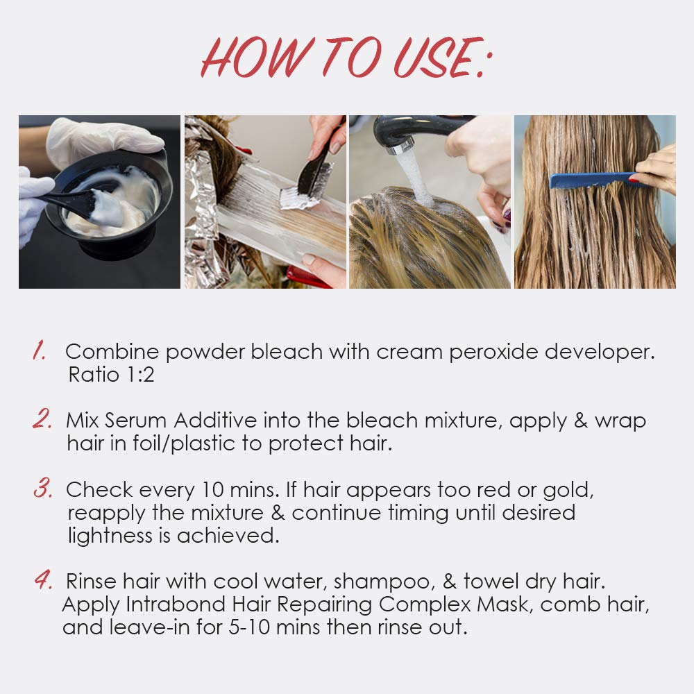 Punky Intrabond instructions sheet for easy DIY bleaching setup.