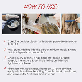Punky Intrabond instructions sheet for easy DIY bleaching setup.
