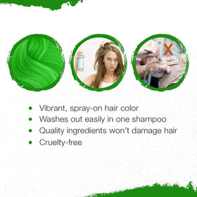 Punky Jaguar Green day look that's easy to wash out