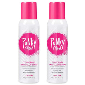 Punky Lynx Pink spray-on color delivers quick, wash-out vibrant results.