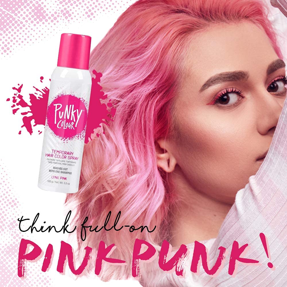 3.5 oz Punky Lynx Pink can ready for travel and events.