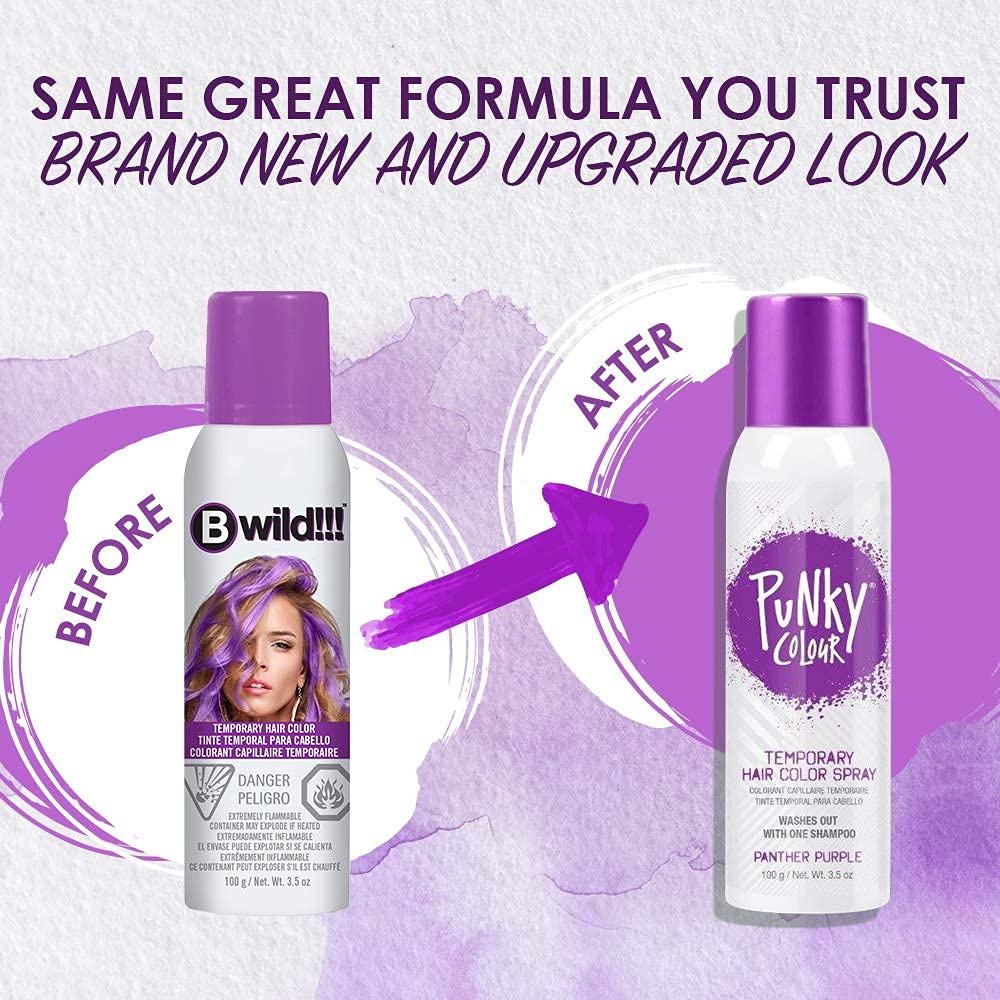 Punky Panther Purple streaks for vivid accent highlights without commitment