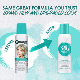 Punky Pastel Perfectly Peacock applied with a light spray for pastel color.