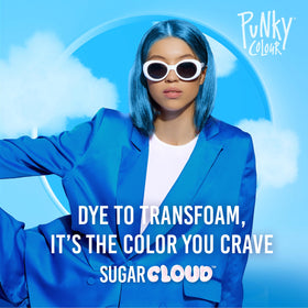 Punky Sugar Cloud foam application shows easy at home color