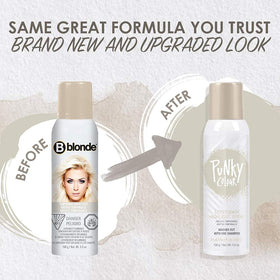 Punky platinum blonde spray mist application for quick-dry color