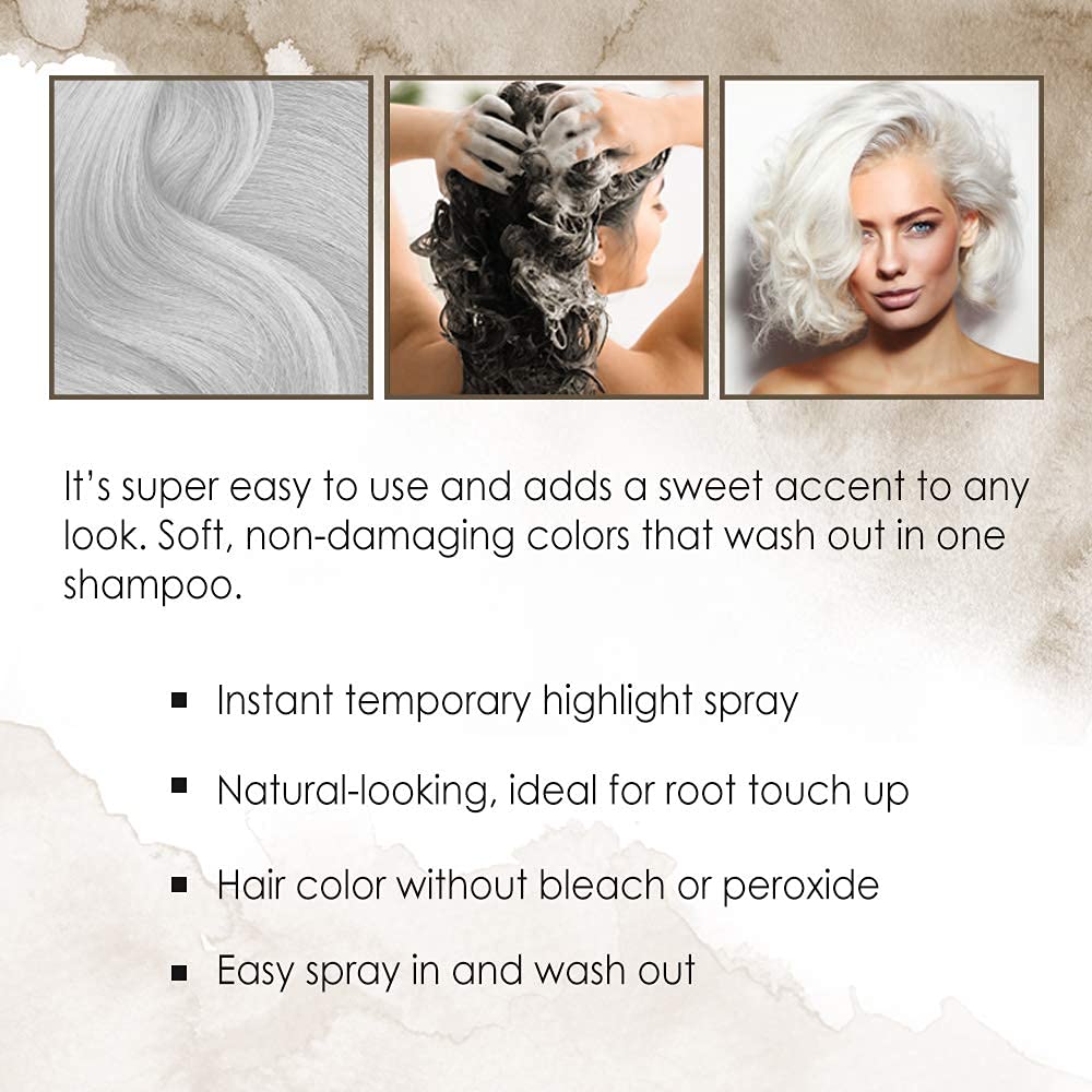 Punky wash-out spray facilitates easy removal with a single shampoo